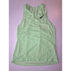 Nike Dri-Fit Track Tank Singlet Light Green Size Medium Men's